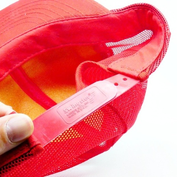 Vintage Red Firestone Snapback Hat Embroidered Bridgestone NEW Made In USA - Picture 5 of 7